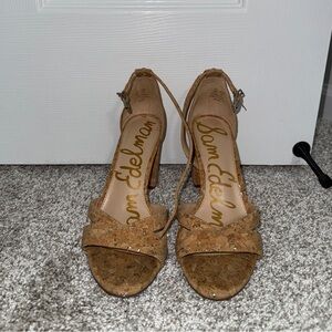 Sam Edelman Cork Textured Heels